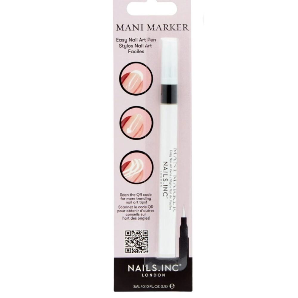 NEW Nails INC Bright White MANI MARKER Marker Nail Art Polish Decoration Pen